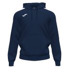 Kapucnis pamut felső navy white