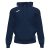 Kapucnis pamut felső navy white