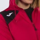 Joma HOODED JACKET SPIKE II WOMAN RED-BLACK