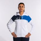 Joma CREW V ZIP-UP HOODIE WHITE ROYAL