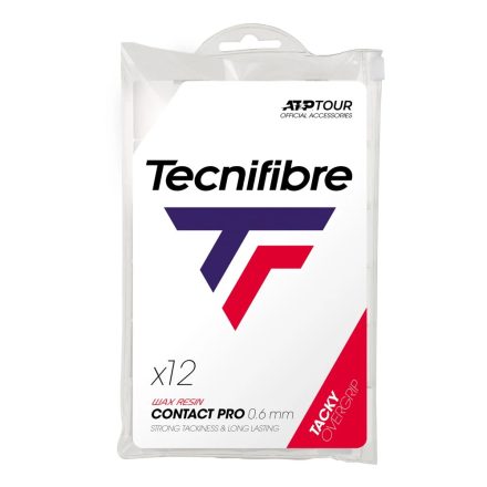 Tecnifibre Pro Contact fehér (12 db) fedőgrip