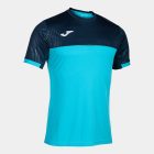 Montreal t-shirt fluor turquoise-navy teniszpóló