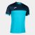 Montreal t-shirt fluor turquoise-navy teniszpóló