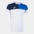 Joma CREW V SHORT SLEEVE T-SHIRT WHITE ROYAL