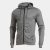 Joma INDOOR GYM ZIP-UP HOODIE GRAY
