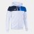 Joma Hooded jacket man Crew V white royal blue