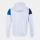 Joma Hooded jacket man Crew V white royal blue