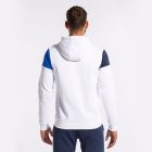 Joma Hooded jacket man Crew V white royal blue