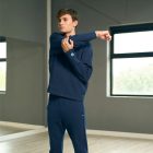 Joma INDOOR GYM ZIP-UP HOODIE NAVY BLUE